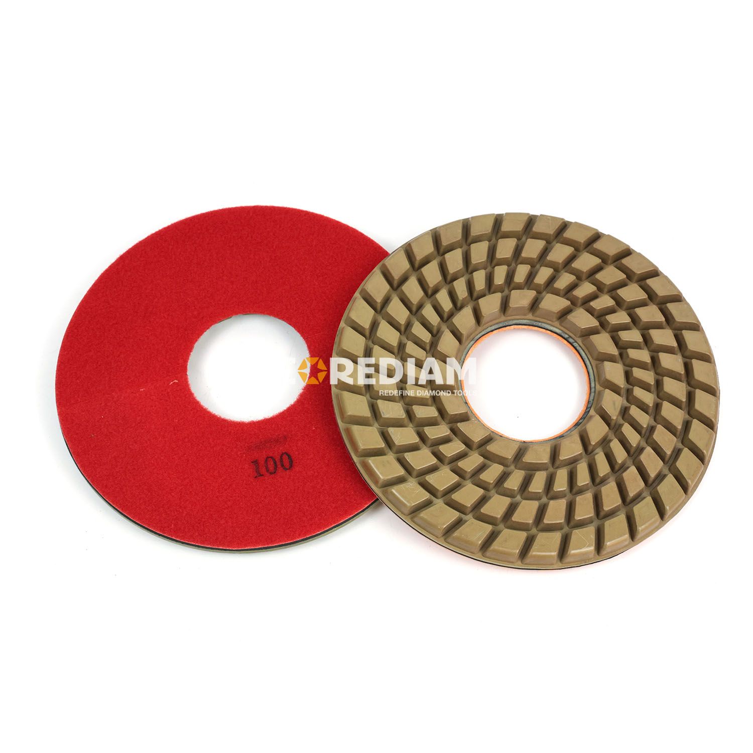 Concrete polishing pads