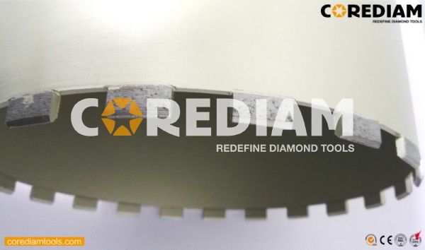 Roof-top Segment For Diamond Core Drill Bits