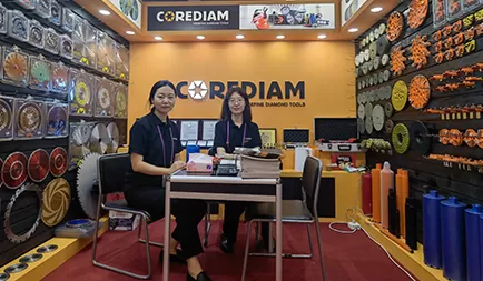 There was an endless stream of customers at the Corediam booth at the 134th Canton Fair.
