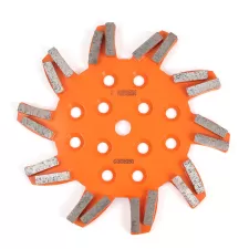 Disco de rectificador soldado plateado de 254 mm