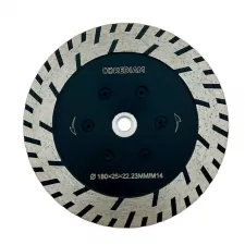 Disco de diamante turbo para cortar y moler piedra